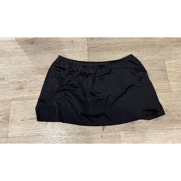 Cacique Other - Cacique Black Swim Skirt 18 New Plus Curvy